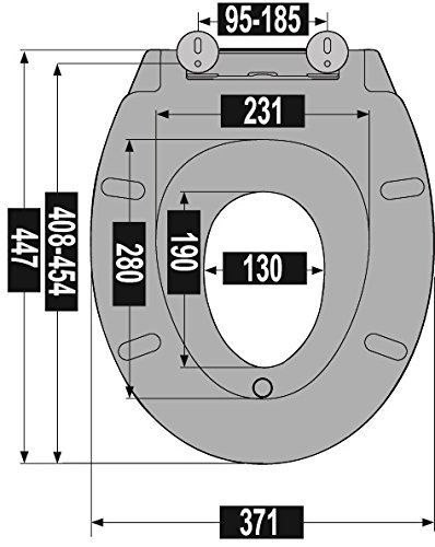 Cornat WC-Sitz Family Neo, integrierter Kindersitz, Absenkautomatik, Thermoplast, 1 Stück, KSFAMN00 - 7