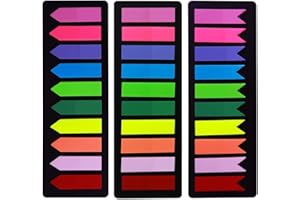 OWLKELA 720 Pièces Marqueur de Page Feuillets, Onglets Séparateur Guides D'index, Adhesives Notes Repositionnables [3 Motifs, 10 Couleurs] Écriture, Marqueurs Adhésifs