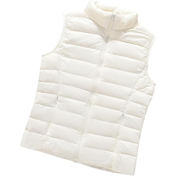 Femme Gilet Doudoune Ultra Léger sans Manches Zip Col Montant Veste Chaud Hiver Col Rond Parka Veste Blouson Manteau Casual G-M Femme Gilet Doudoune Ultra Léger sans Manches Zip Col Montant Veste Chaud Hiver Col Rond Parka Veste Blouson Manteau Casual G-M