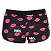 Produktbild • •Boxershorts Unterwäsche LUCKYCAT Heißer Verkauf Mode Unterwäsche für Paare Boxershorts PINK HEROES Boxer Unterhose Knickers Slips Shorts Unterwäsche Versuchung Boxershorts (Damen Schwarz, L)