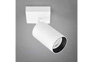 KYOTECH Plafonnier LED Spot Orientable, Plafonnier Luminaire ampoule LED GU10 5W incluse, applique murale LED 400lm Blanche chaude 3000K Éclairage de Plafond pour Salon Chambre Cuisine