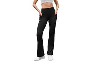 SEAYIJIA Women Trousers Flared Leggings Bootcut Yoga Pants Strech Sports Pants Casual Bussiness Work Trousers with Pockets