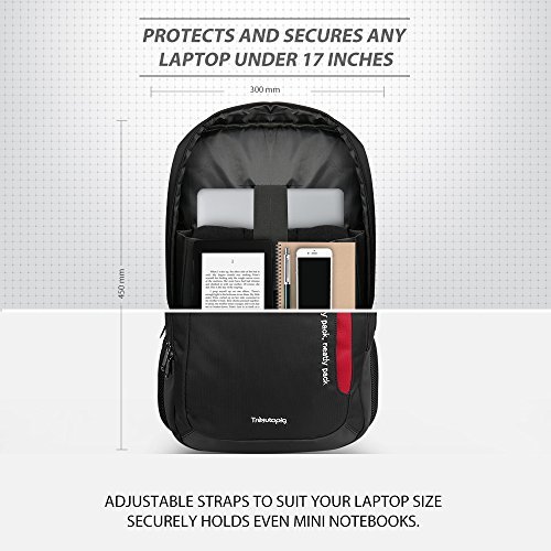 Tr  sutopia DP Herren Rucksack  Wasserdicht  Reiserucksack f  r Business und Freizeit  Schwarz