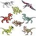 Produktbild FutureShapers 8er Set Dinosaurier Figuren Jurassic World Spielzeug Bausteine 3D Puzzle Adventskalender Inhalt für Kinder