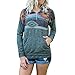 Produktbild TianWlio Damen Hoodie Frauen Langarm Hoodie Mode Langarm Herbst Winter Langarm Drucktaschen Reißverschluss Sweatshirt Pullover Bluse Tops