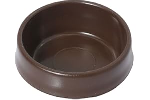 SMARTHOME 4 8 12 Brown Castor Cups Chair Carpet Furniture Floor Protectors Wood Laminate - Diameter : 45mm - Pack Size : 8