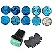 10Pcs DIY Nail Art Stamp Stencil Kits Manicure Plate Set With Polish Stamper Scraper Stamping Template Plate Set Tool Stamper Design Kit
