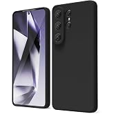 [BLACK LIQUID SILICONE] For Samsung S26 ULTRA modeli ile uyumlu Esnek Silikon Matte Kaymaz Yapı İ&ccedil; Kadife Y&uuml;zey Darbe Emici S