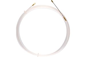 STAK BY VELAMP Sonda tiracavi in nylon, bianca, diametro 3 mm, con terminali fissi, 15 Metri