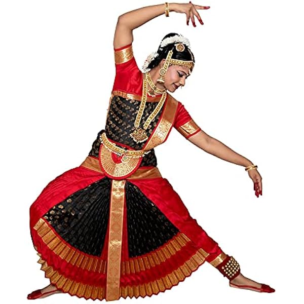 Shri Kalaivani Fully Stitched Bharatanatyam Dress (Yellow & Pink) :  Amazon.in: Clothing & Accessories