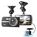 Produktbild Dash Camera 1080P, EIVOTOR Auto Kamera DVR 4 Zoll LCD-Bildschirm Full HD 140°Dual DashCam Vorne Hinten Weitwinkel Car Recorder mit G-sensor Nachtsicht Bewegungserkennung WDR Parkmonitor Loop Aufnahme