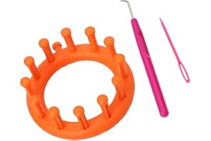 Milageto Telaio per Maglieria Piccolo Telaio per Maglieria Circolare Set Strumento per Maglieria di Lana Fatto a Mano Fai-da-Te Telaio per Maglieria