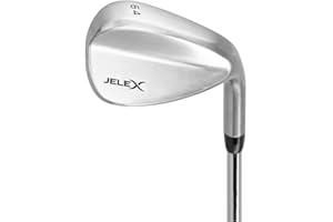 JELEX Golf Wedge Main droite en acier inoxydable pour homme et femme Longueur 88-92 cm Angle de liaison 64° Poids 480 g Poignée ergonomique en caoutchouc facile d'entretien et durable