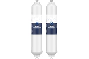 2X GLACIER FRESH filtros de agua de repuesto para Samsung Side by Side, DA29-10105J, HAFEX/EXP, DA99-02131B, WSF-100, EF9603, LG, filtro de agua en línea HAIER (solo externo)