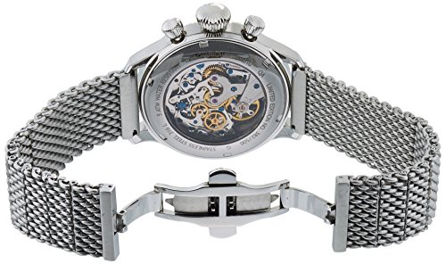 Ingersoll Herren-Armbanduhr Wells Fargo 111 Chronograph Automatik Edelstahl IN4610BKMB – Bild 4