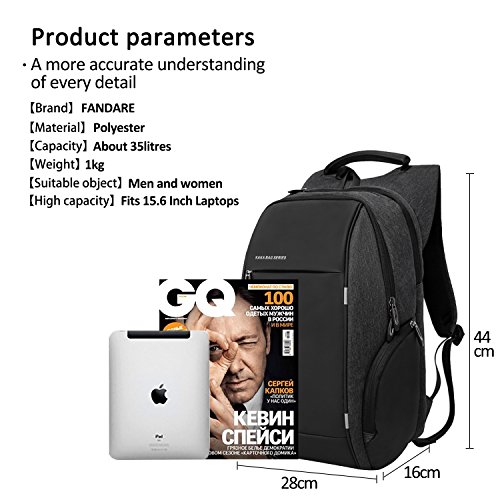 FANDARE Neu Rucksack 12-15 6 Zoll Laptoprucks  cke Gesch  ft Notebook Herren Damen Fahrradrucks  cke Trekkingrucks  cke Wanderrucks  cke Schulrucksack