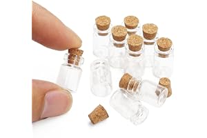 Odoria Dockhus glasflaskor kök miniatyr: 1/12 skala behållare glas tom restaurang – mini glaskärl glas med kork mat gör-det-s