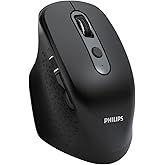Philips SPK7818 3200 DPI 8 Tuşlu Dual Mod Bluetooth ve 2.4G Kablosuz Ergonomik Sessiz Mouse Siyah