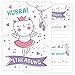 Produktbild Einladungskarten Geburtstag Kinder inkl. Umschläge - 12 Einladungen für Mädchen zum selber beschriften - süße Geburtstagseinladungen mit rosa Katze Prinzessin für Kindergeburtstag