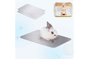 FIPASEN Alfombra de Enfriamiento para Mascotas, 30x20cm Almohadilla de Enfriamiento para Conejos Conejito Chinchilla Conejillo de Indias Hámster se Mantienen Frescas en Verano(2 Piezas)