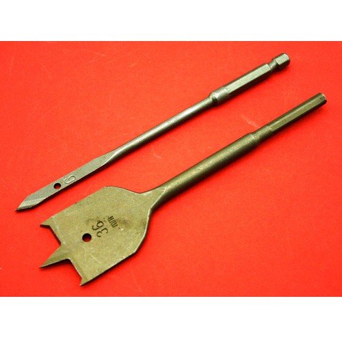 Flachfräsbohrer Set Holz Fräs Bohrer Sechskant Holzbohrer Flachfräser 22565 - 3