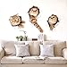 Produktbild Pingenaneer 3D Wandsticker Drei Katzen Dekorative Wand Aufkleber PVC Abnehmbar Wandaufkleber für Schlafzimmer Wohnzimmer Kinderzimmer 40 x 60cm