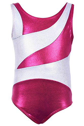 Dancina Girls Gymnastics Tank Top Leotard Dancewear with Front Lining