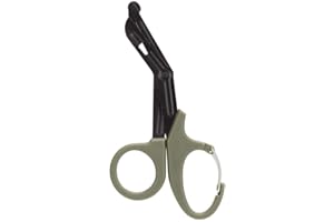 VGEBY Nożyczki ratunkowe, przenośne wielofunkcyjne narzędzie ze stali nierdzewnej, taktyczne, grube, medyczne, ratownicze, nożyczki do bandażowania urazów na zewnątrz, nożyczki paramedyczne (zielone)