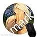 Produktbild Maus-Pad Gelbes Pferd,7 inch rund Mouse-Pad mit rutschfester Unterlage Standard 1V332