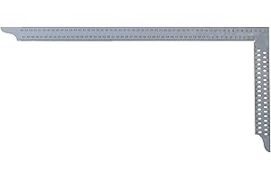 hedue® Zimmermannswinkel ZN - Nahtloser Zimmererwinkel aus Edelstahl, Zimmermannswinkel groß mit Anreißlöcher & mm-Skala Typ A, 800 mm