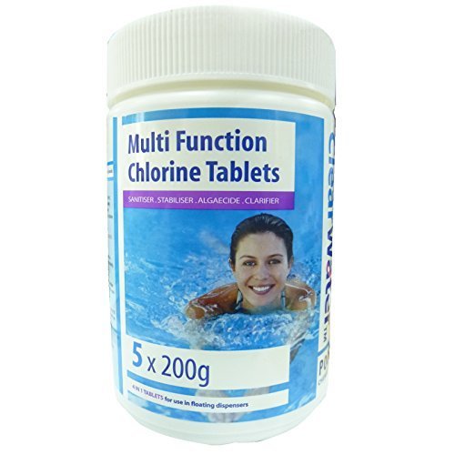 Preisvergleich Produktbild Clearwater Multi funktion Chlortabletten 5x200g Garten-Pool Jacuzzi Whirlpool Spa Chemikalien Behandlung Reiniger CH0020