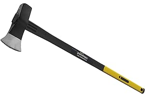 PARDINI Piantallegra - Mazza scure spaccalegna tipo Merlin con manico con anima rinforzata con fibra di vetro, lama affilatissima in acciaio Peso 2.5kg