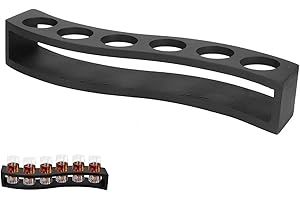 JWTHEE Portavasos, Ginebra, Bandeja para vasos de chupito Vasos de licor Porta cócteles Pala para bebidas de madera Expositor para vasos vintage Vaso de vino Bandeja de servir