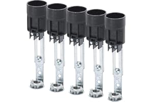 ORION LIGHTSTYLE Lot de 5 douilles de bougie Ø 24 mm pour lustre Maria Theresia, longueur réglable 95-125 mm, compatible avec douille E14