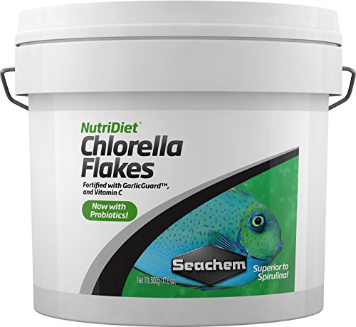 Seachem Nutridiet Chlorella Flakes with Probiotics, 500g/1.1 lb