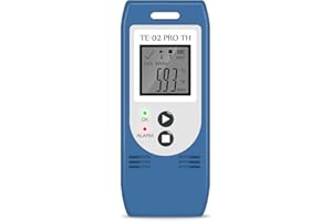 THERM LA MODE ThermElc TE-02Pro-H Rejestrator temperatury i wilgotności z automatycznym raportem CSV i PDF, porównuje dane z wieloma urządzeniami, z certyfikatem kalibracji - rejestratorem temperatury