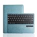 Produktbild BORIYUAN Apple Ipad Air Leder Case Schutz Tasche Cover mit Bluetooth Tastatur Keyboard (Deutsche QWERTZ) für Ipad Air 2013 Ipad 5 (Stand Blau)