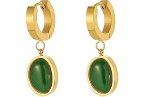 Danshinbow vert emeraude serpent collier collier et boucles d’oreilles bijoux réglables en or pour les femmes et les filles