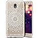 Price comparison product image for Samsung Galaxy J5 2017 Case, Surakey Ultra Slim Thin Soft Clear Transparent TPU Silicone Gel Protector Case Cover Bumper Shell for Samsung Galaxy J5 2017 Cat Pony Mandala Cartoon Animal Pattern - White sunflowers
