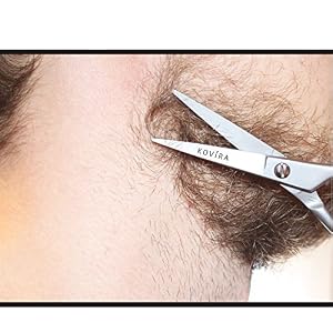 Kovira Beard and Moustache Scissors with Comb for Precise Facial Hair Trimming and Grooming - 4.5 Inch/11.43cm Scissor… - Image 5