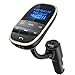 Produktbild FM-Transmitter, Tecboss KFZ FM Transmitter Shuffle Funktion, Freisprecheinrichtung Bluetooth Autoradio Adapter, Navigation zwischen den Ordnern, 1,44-Zoll-Display, 2 USB Ladegerät, AUX-Eingang, U Disk und TF Karte Slot - Gold
