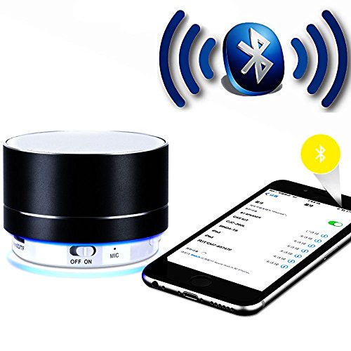 Hootecheu Bluetooth Speaker Portable Wireless Mini Portable Stereo Speakers with Microphone Support Handsfree