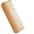Wide-Tooth Comb bamboo,Large Hair Detangling Comb Wide Tooth Comb, No Handle Detangler Comb Styling Shampoo Comb,Quality Wooden Curls Comb,Wooden Hair Comb Wide Tooth Wood Anti Static for Long Hair