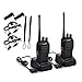 Produktbild Funkprofi Walkie Talkie Set, BF-888S Wireless Professionelle Funkgeräte 16 Kanäle Reichweite 3 km Hand-Funkgerät Dual Band Radio CTCSS/DCS Rauschsperre 400-470 MHz 2 Stück Set (mit Kopfhörer)