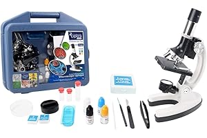 EXPLORA SCIENCES EXPLORA - Valise Microscope - Expérience Scientifique - 546035-16 Pièces - Métal - Étude des Cellules - Biologie - Kit de Découverte - Jeu pour Enfant - Scientifique - À Partir de 8 Ans
