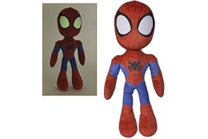 Simba- Peluche Spider-Man de Marvel, 50cm, 100% Original, Ojos Brillan en la Oscuridad, Adecuado para Todas Las Edades (6315875818)
