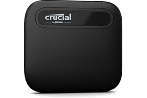 Crucial X6 4TB SSD Portátil - Hasta 800MB/s - PC y Mac - Unidad de Estado Sólido Externa USB 3.2, USB-C - CT4000X6SSD9