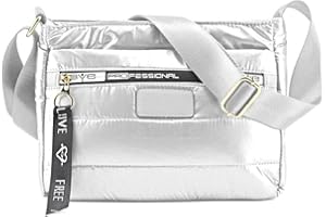 MODELISA - Bolso Bandolera Acolchada Estilo Casual Con Letras Para Mujer