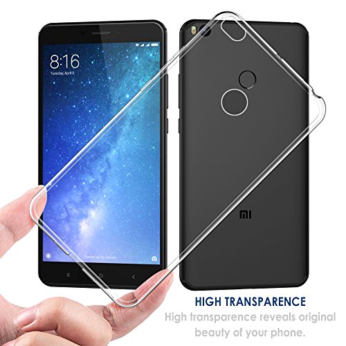 Simpeak Funda Xiaomi Mi MAX 2  Fundas Transparente Xiaomi Mi MAX 2 Carcasa Xiaomi Mi MAX 2 Funda  6 44 Pulgadas  Silicona TPU Case  Cover Xiaomi Mi MAX 2