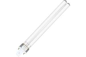 LIUYIFE 11W G23 2PIN UV-Desinfektionslampe, UVC-Desinfektions-Kompaktbirne, Mit Filter Verwendet, Geeignet Zur Reinigung und Klärung Von Parkteichen, Gartenfischteichen, Aquarien, Fischtanks, 1 Packung